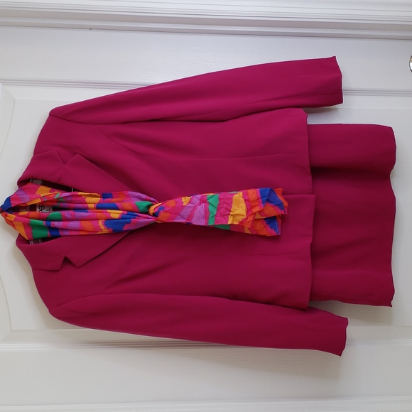 Kasper ladies fuchsia pink skirt set size 4 - Picture 1 of 10